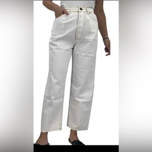 NWT Sandrine Rose The Virgin Label wide Leg Jeans 28 White